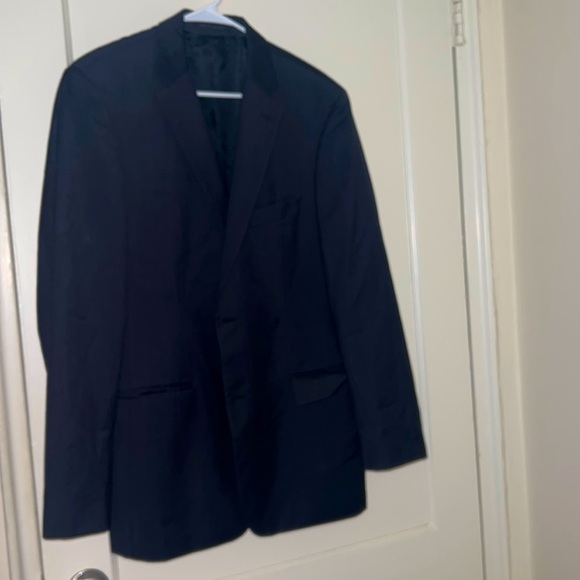 Hugo boss blazer dark gray stripe size: 42R